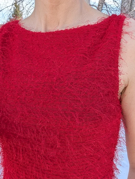 Y2K VINTAGE eyelash tank TOP S M - Picture 2 of 10